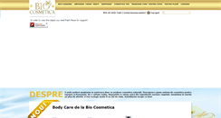 Desktop Screenshot of bio-cosmetica.ro