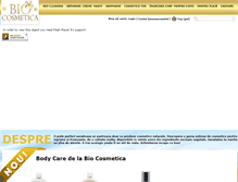 Tablet Screenshot of bio-cosmetica.ro